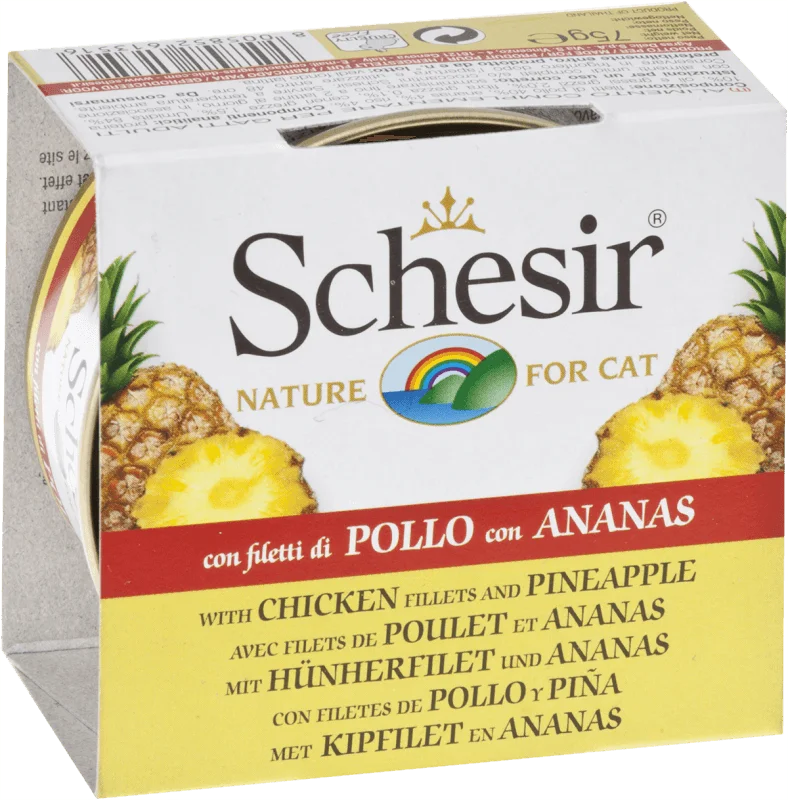 Schesir Adult Cat Food Chicken with Pineapple & Rice 75 g